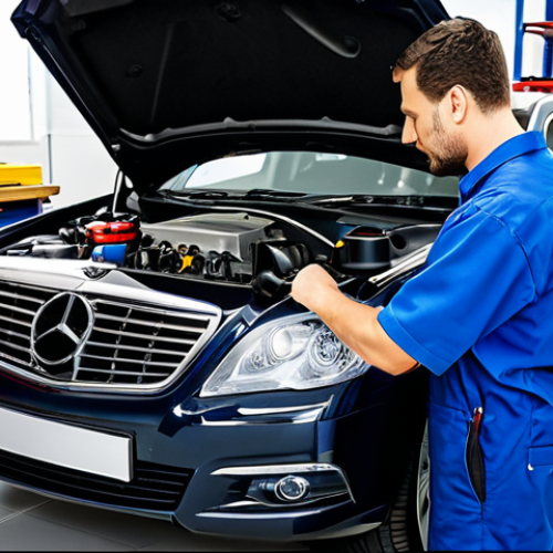 Home 6 **
"A professional mechanic, fully clothed in appropriate work attire, diagnosing a car engine with diagnostic tools in a clean and organized auto repair shop. Safe for work, appropriate content, perfect anatomy, natural proportions, well-lit, family-friendly, professional environment."
**