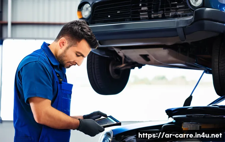 자동차정비기사의 하루 일과 - **Title: The Diagnostic Maestro**
    *   **Prompt**: A highly skilled and focused car mechanic, a m...